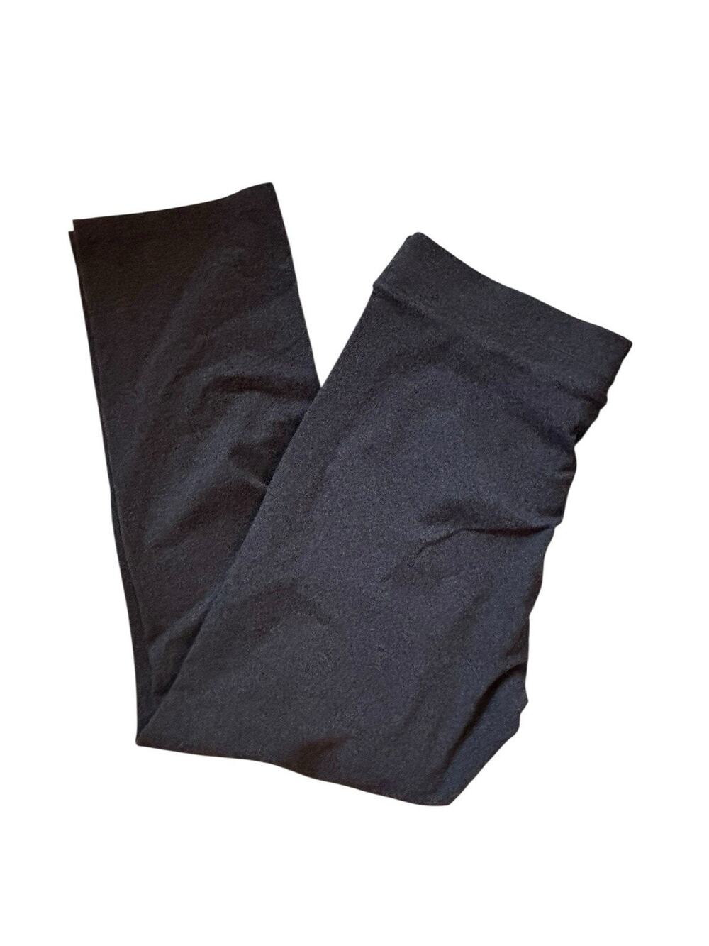 T by Talbots Straight Leg Yoga Pant 1X Gray Soft Knit Cotton Blend Athleisure
